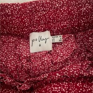 Princess Polly Red Patterned Skirt